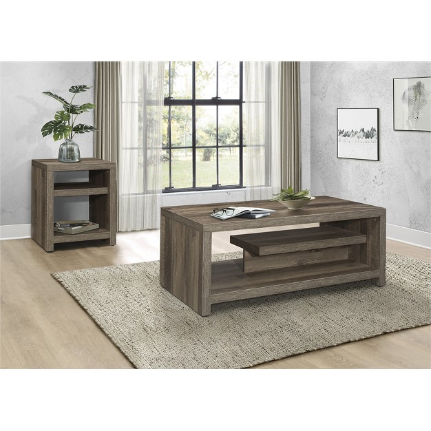 Danio End Table In Rustic Natural Lexicon