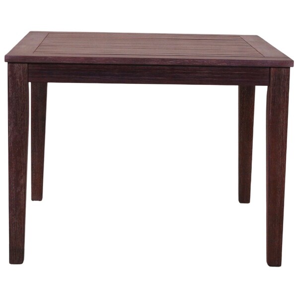 Courtyard Casual Bridgeport II dining table 39 x 39 Stained Eucalyptus Wood