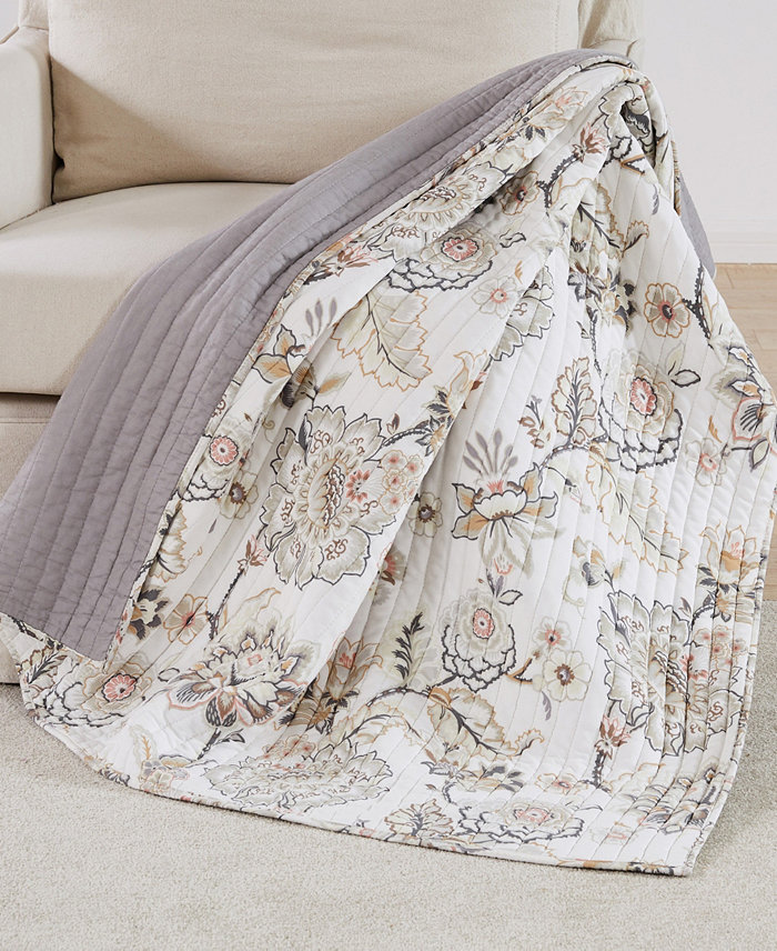 Levtex Ophelia Reversible Quilted Throw， 50 x 60