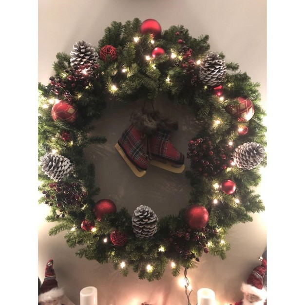 Unlit Canadian Pine Artificial Christmas Wreath