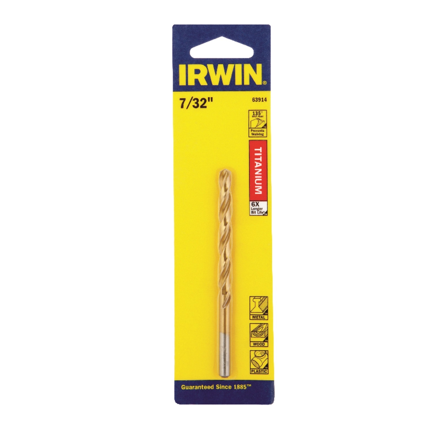 Irwin 7/32 in. X 3-3/4 in. L High Speed Steel Drill Bit 1 pc