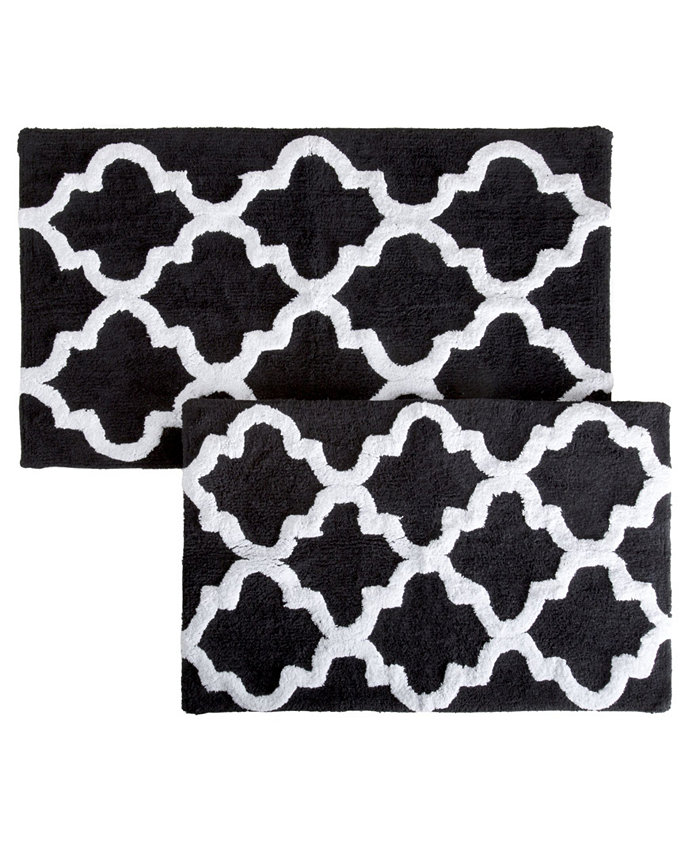 Baldwin Home 2 Piece Trellis Bathroom Mat Set