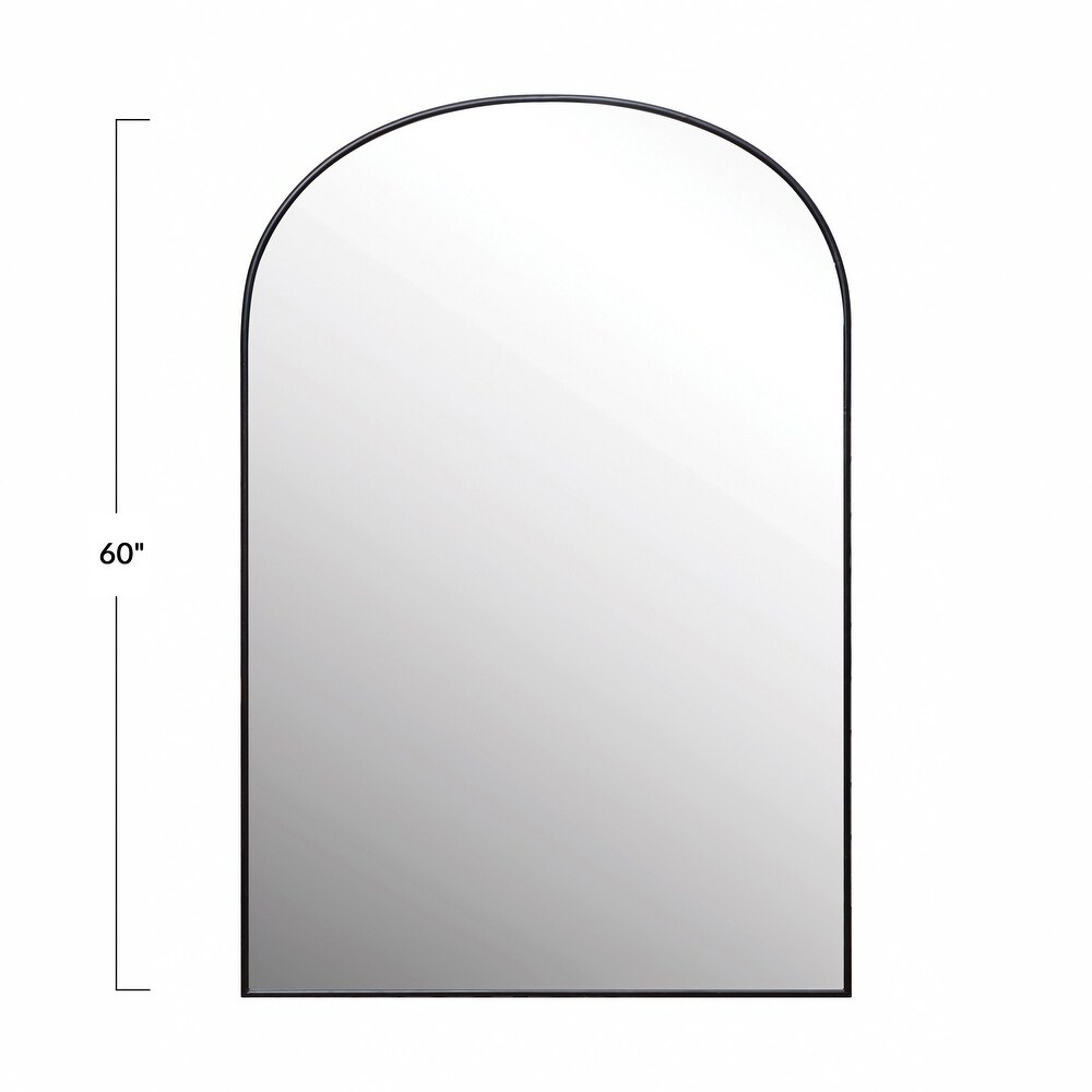 Arched Metal Framed Wall Mirror   40.1\