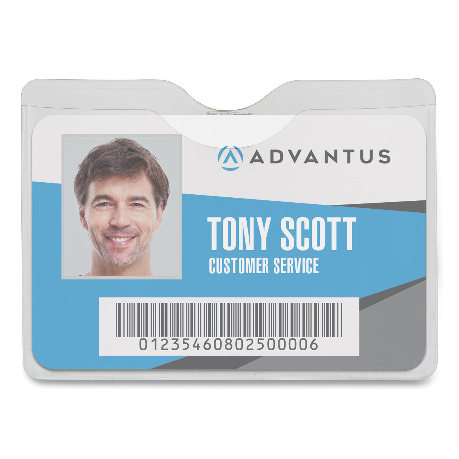 Security ID Badge Holders with Clip by Advantus AVT75412