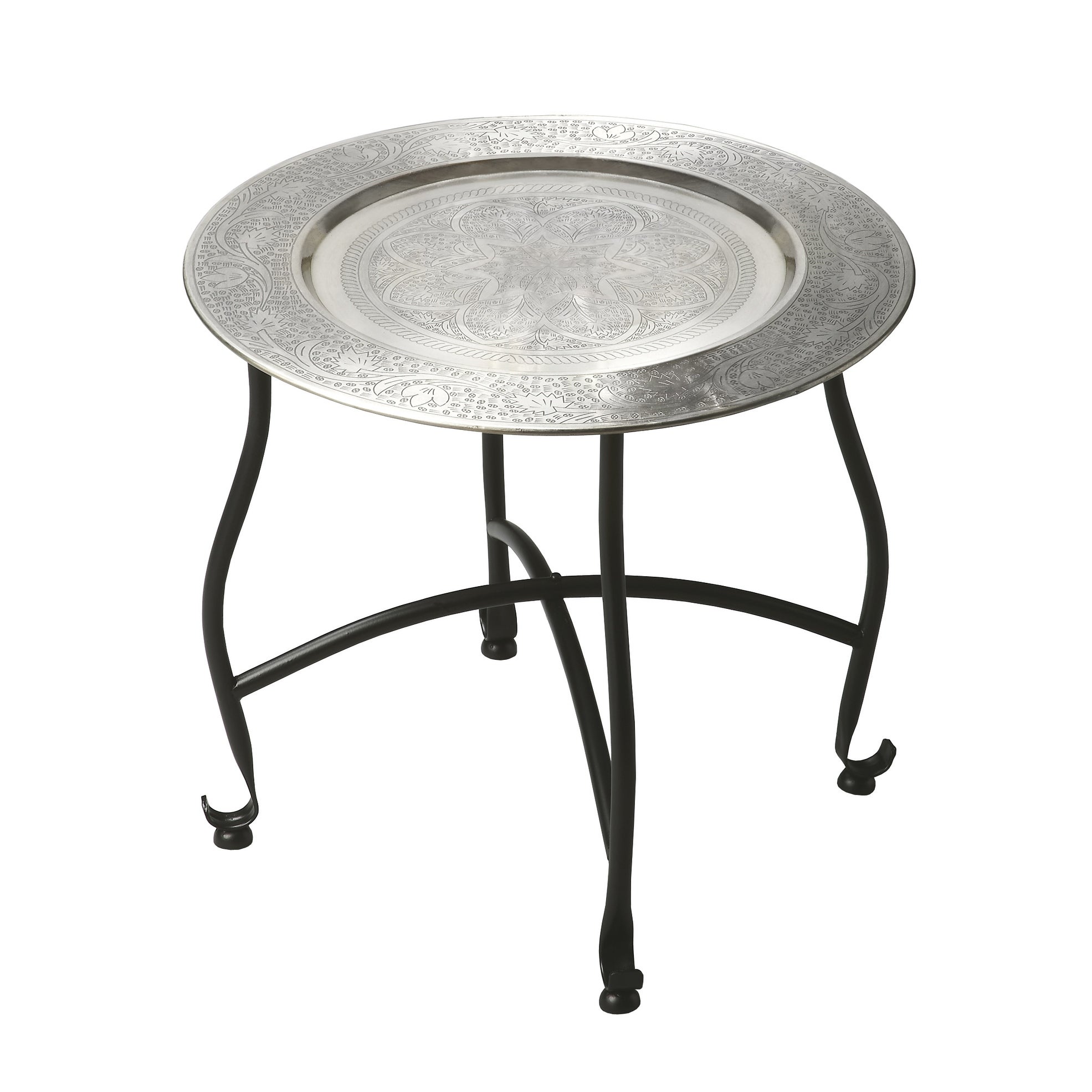 Moroccan Metal Tray Table