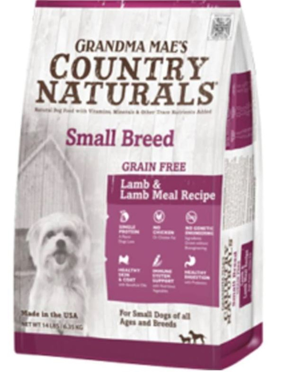 Grandma Mae's Country Naturals Small Breed Grain Free Lamb and Lamb Meal Dry Dog Food