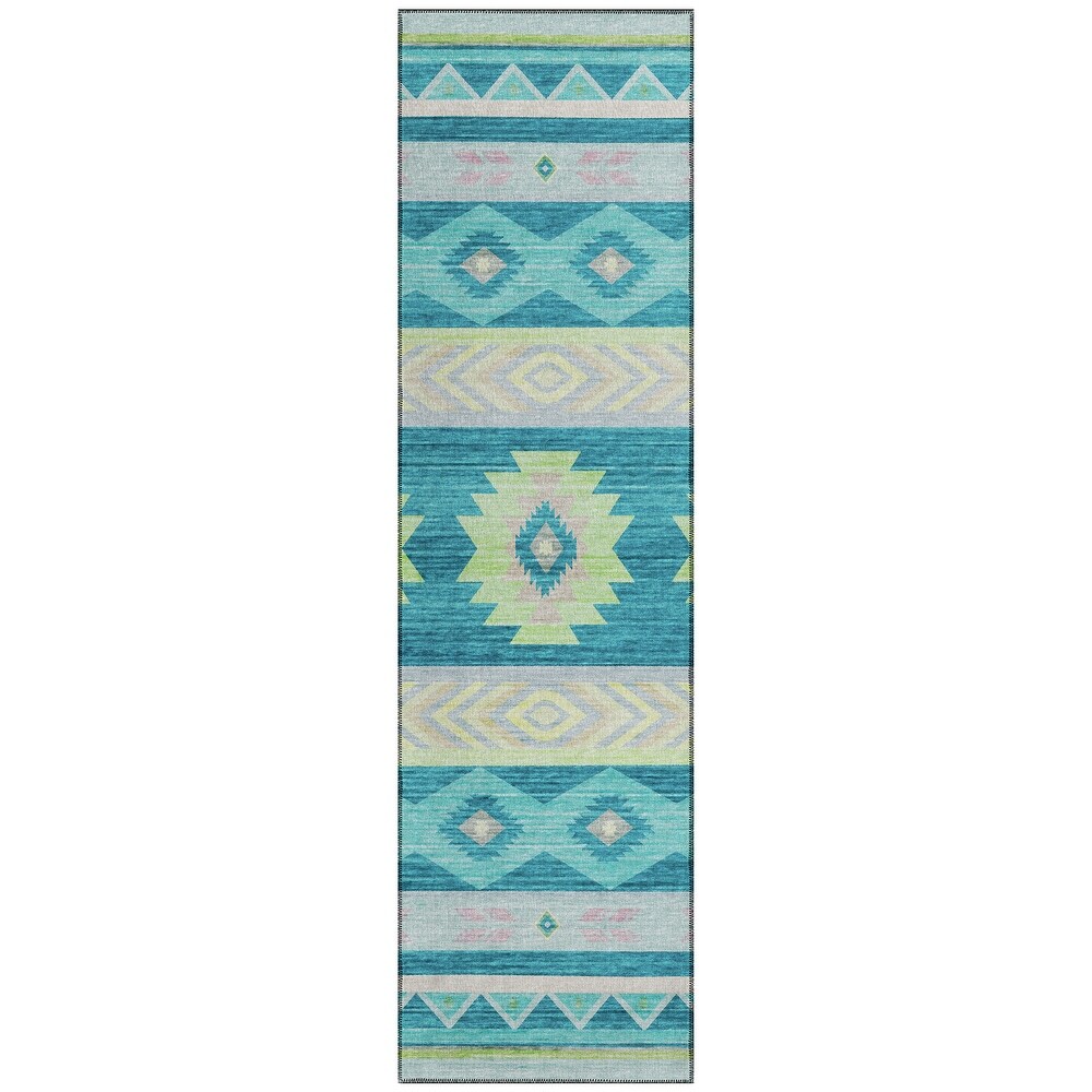 Indoor/ Outdoor Sonora Global Medallions Washable Rug