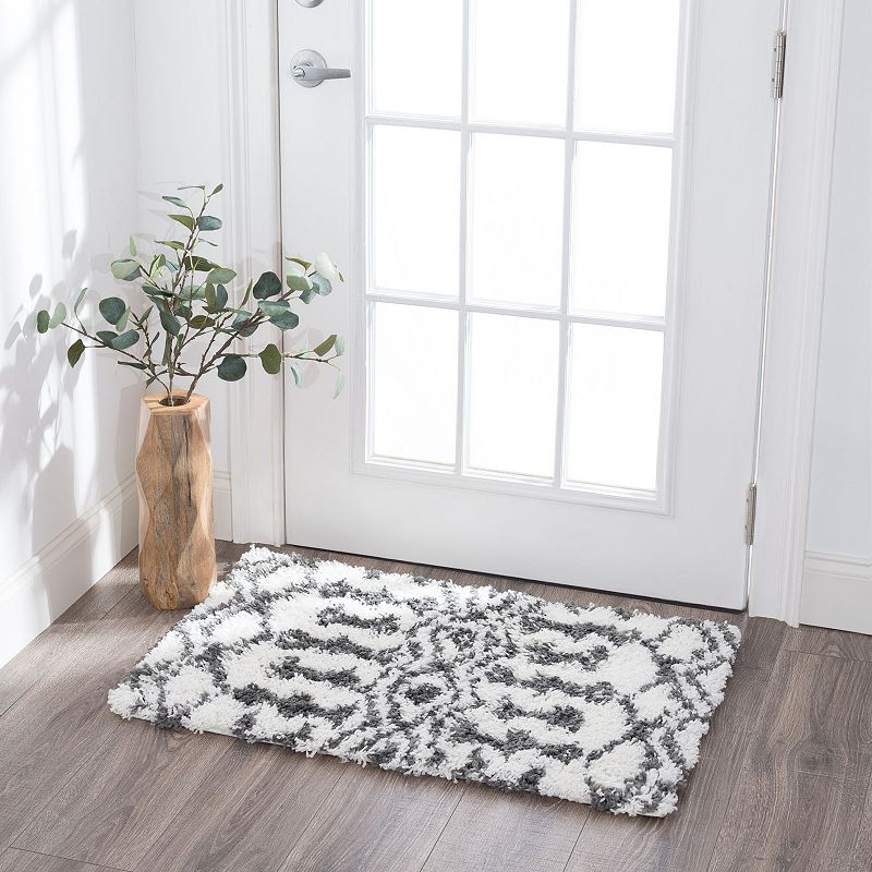 KHL Rugs Tania Contemporary Geometric Shag Area Rug