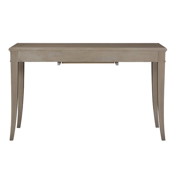 Dauphin Gold Accent Console Vanity Table， Grey Cashmere Wood