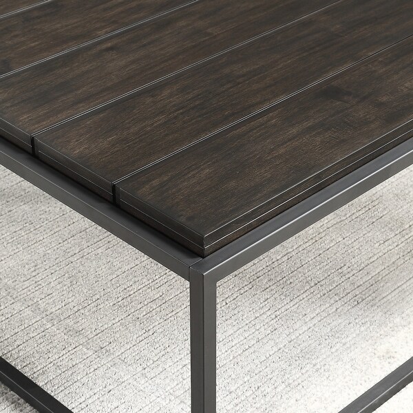 Tolleson Walnut Finish Square End Table by Greyson Living