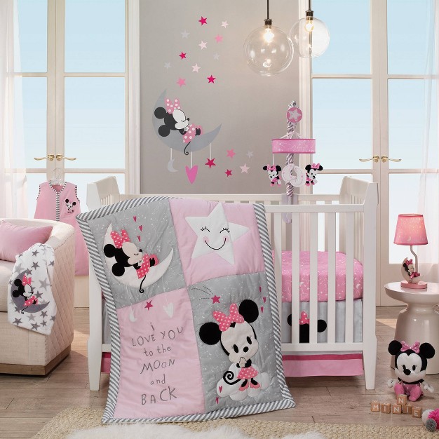 Lambs amp Ivy Minnie Mouse Lamp With Shade includes Cfl Light Bulb