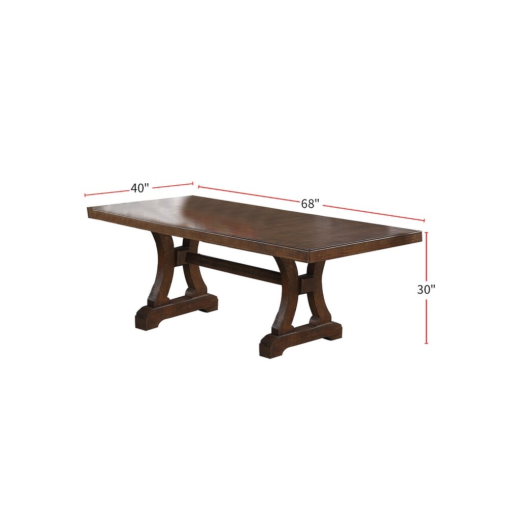 Rectangular Dining Table with 18 inch Leaf