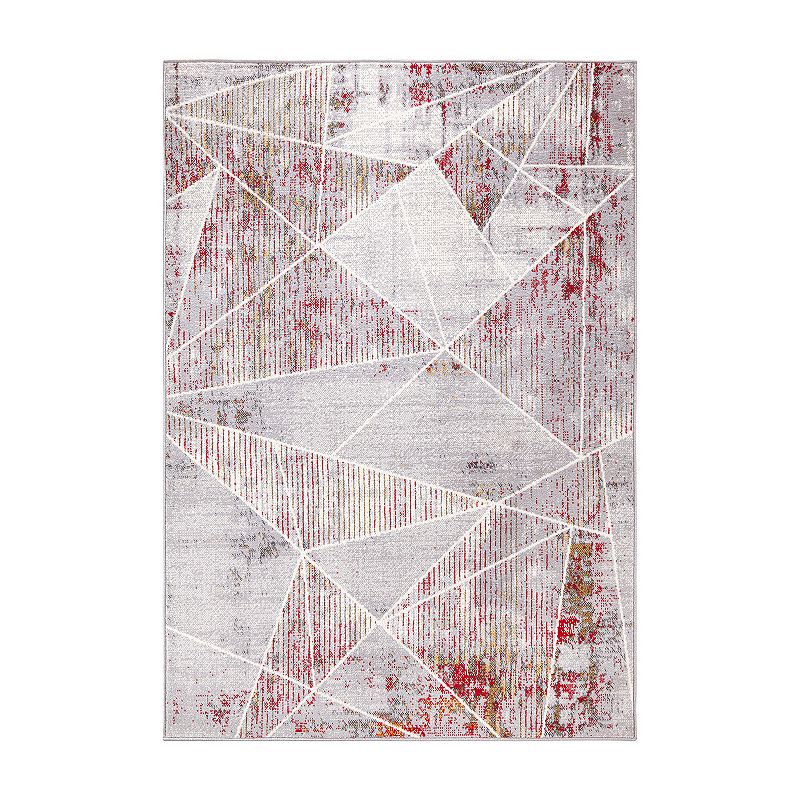 World Rug Gallery Invigorate Sleek Modern Geometric Area Rug