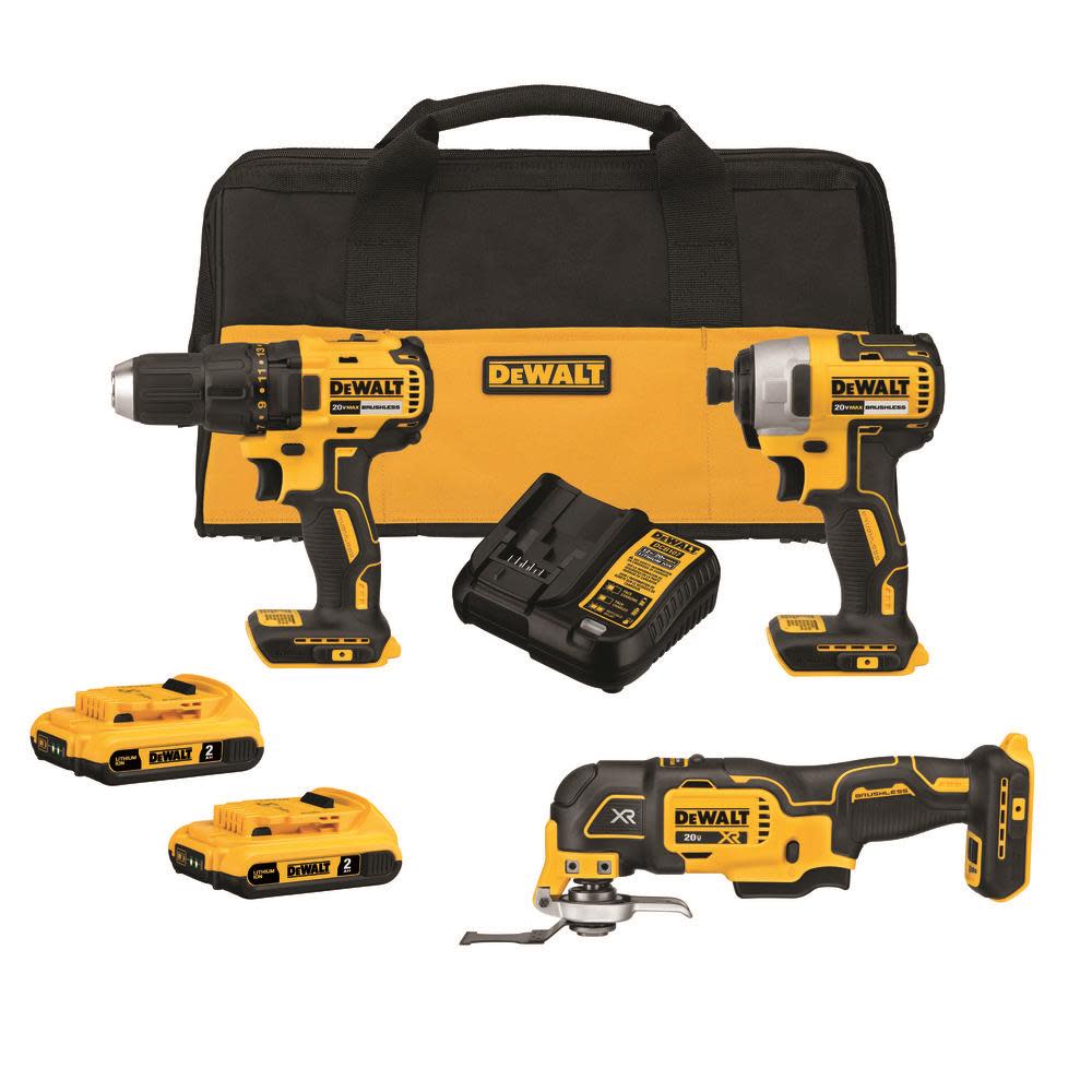 DEWALT 20V MAX Brushless 3 Tool Combo Kit