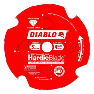 DIABLO HARDIEBlade 5 in. x 4-Tooth Polycrystalline Diamond (PCD) Tipped Fiber Cement Circular Saw Blade D0504DHA