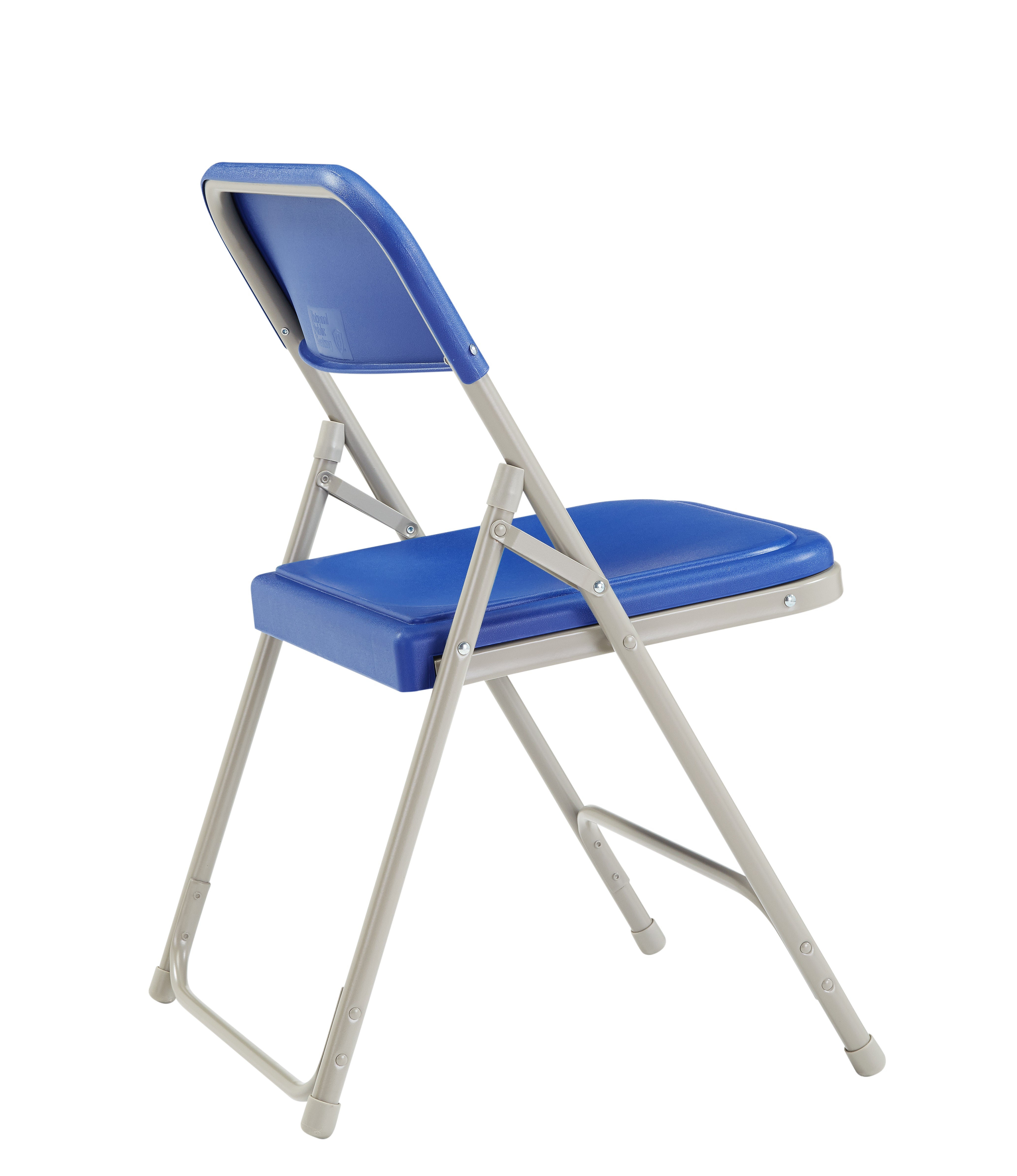 (Pack of 4) NPS 800 Series Premium Lightweight Plastic Folding Chair, Blue