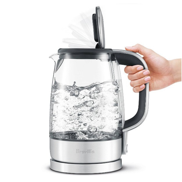 Breville 56oz The Crystal Clean Glass Electric Kettle Bke595xl