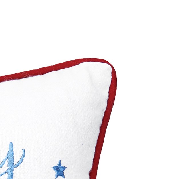 C amp f Home Family Friends amp Freedom July 4th Embroidered Pillow