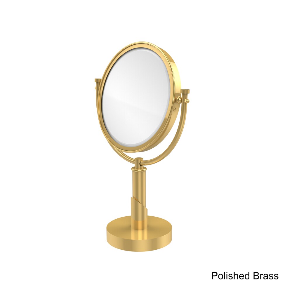 ied Brass Tribecca Collection 8 inch Vanity Top Make Up Mirror With 5X Magnification