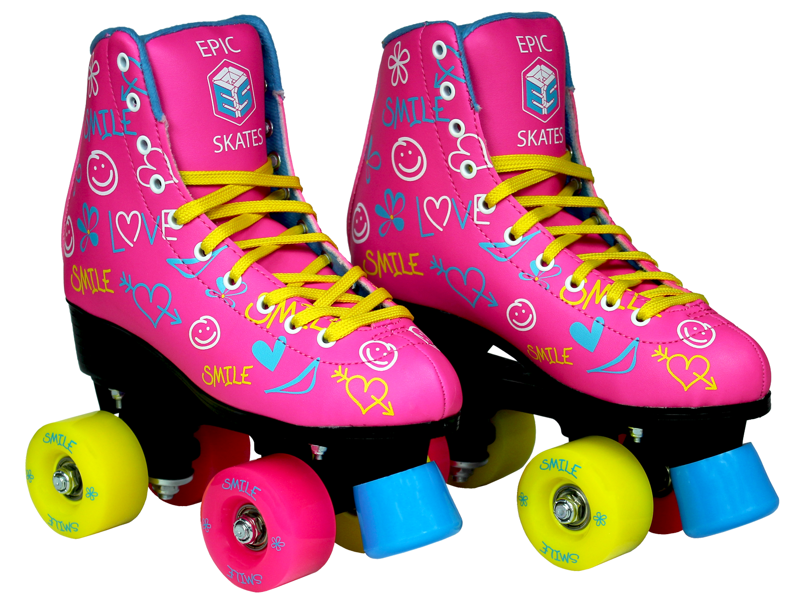 Epic Blush Quad Roller Skates - Juvenile 12