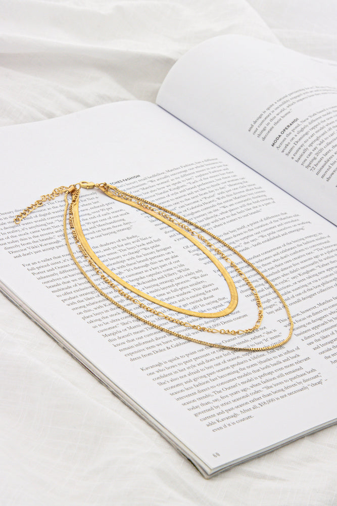 Elevating Status Necklace Gold