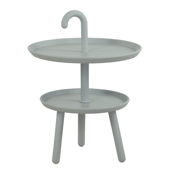 Umbria Accent Tiered Modern Minimalist End Side Table