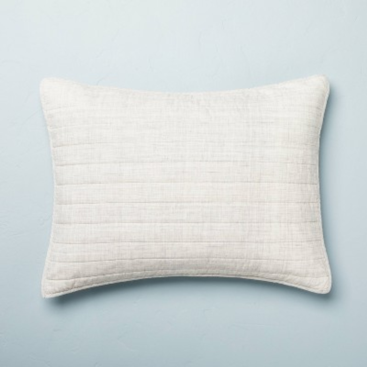 King Heathered Pillow Sham Jet Gray - Hearth and Hand™ with Magnolia