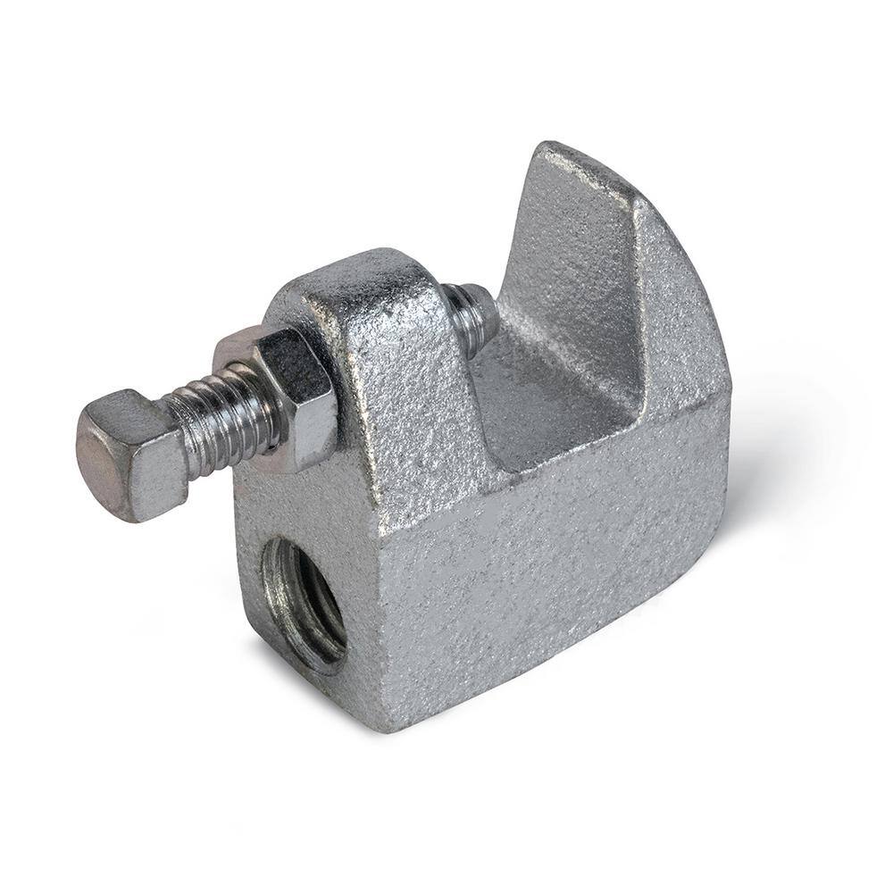 The Plumber's Choice Junior Beam Clamp for 38 in. Threaded Rod in Electro Galvanized Steel 38CLBSGE-N