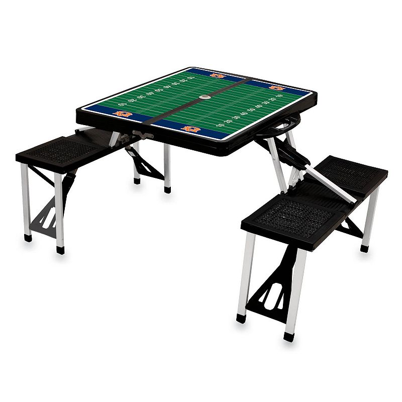 Picnic Time Auburn Tigers Picnic Table Portable Folding Table with Seats