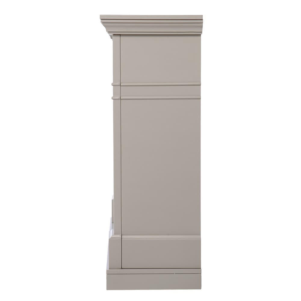 SEI Furniture Stonemere Color Changing Electric Fireplace w/ Marble