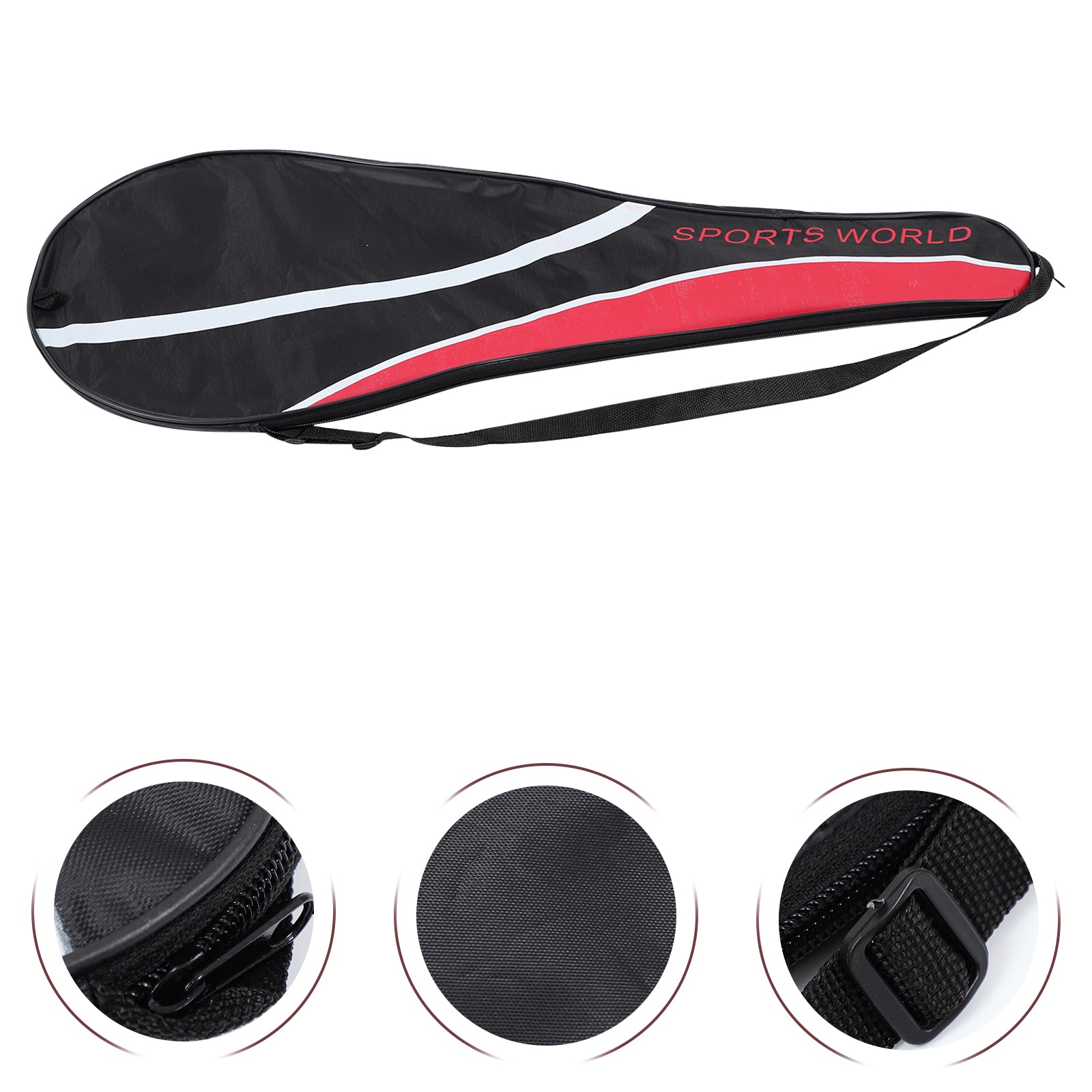 Homemaxs Badminton Bag Racket Shoulder Racquet Cover Tennis Bags Case Storage Pouch Holder Oxford Cloth Kit Sports Supply