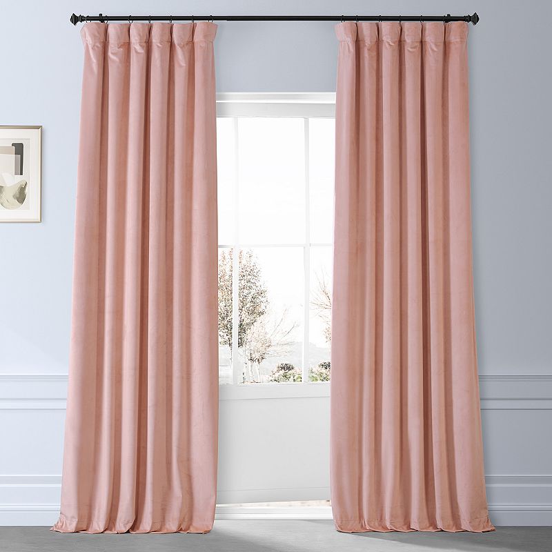 EFF Signature Plush Velvet Hotel Blackout Window Curtain