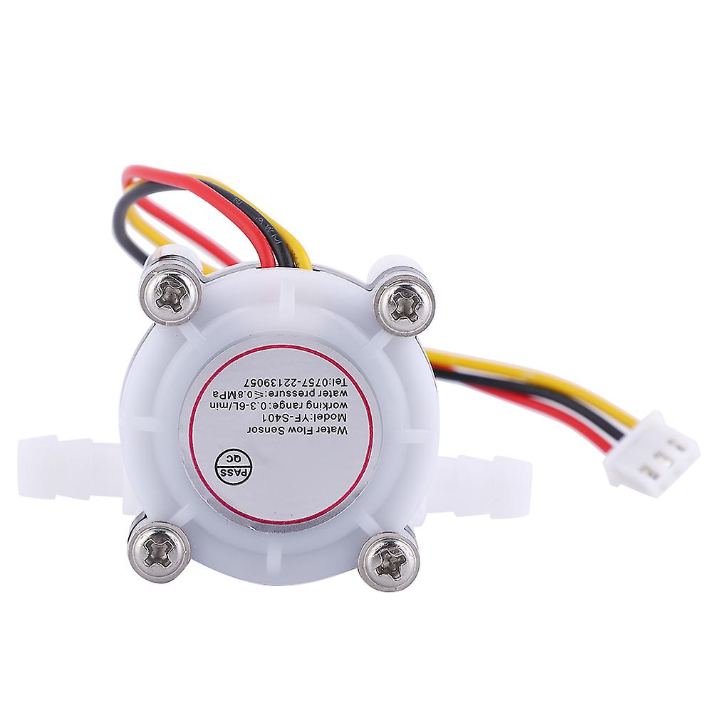 1pcs Water Hall Flow Effect Sensor Control Flowmeter With Barb Joint