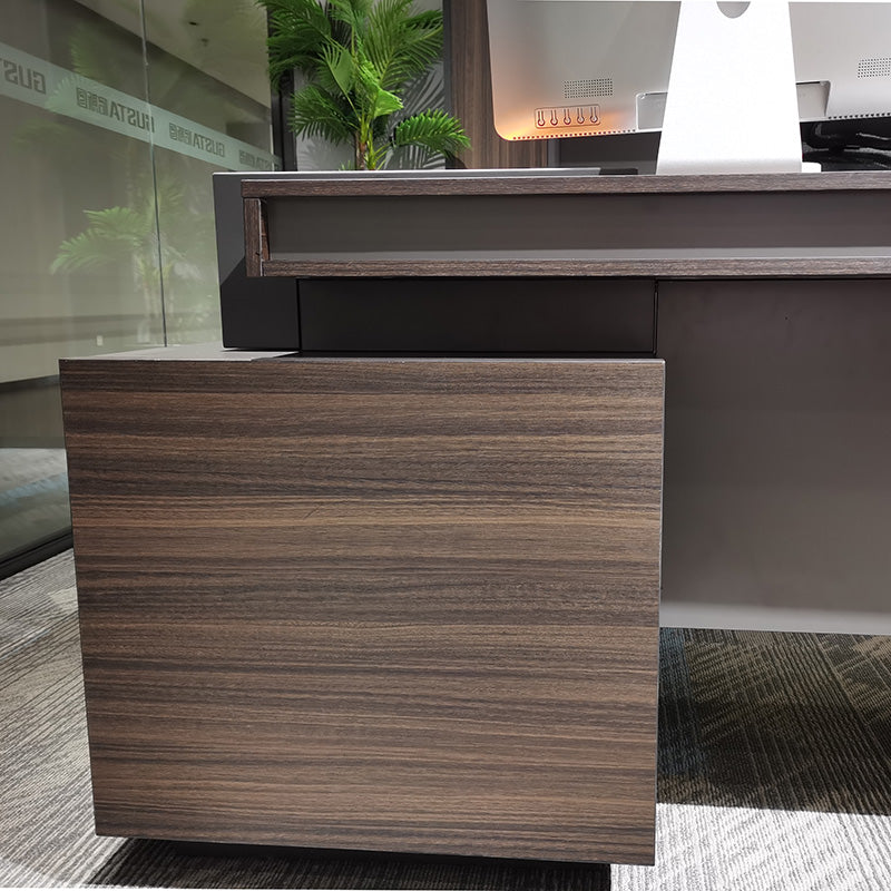 RADDIX Executive Desk with Right Return 1.8M - Brown