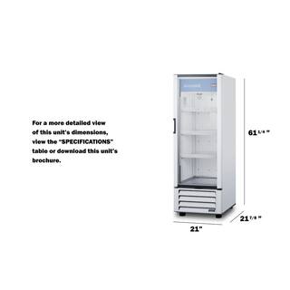 Summit Appliance 24 in. Commercial Beverage Cooler in White SCR801G