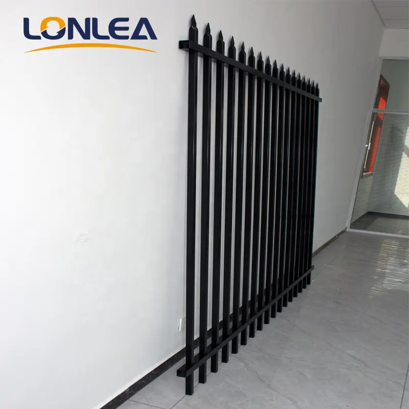 Wholesale Galvanized Metal Fence Panels Residential Steel Wrought Iron Fencing