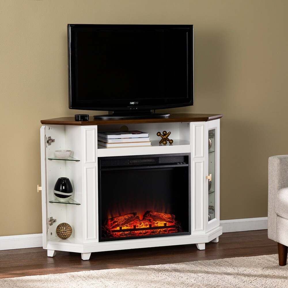 SEI Furniture Daventry Electric Media Fireplace w/ Storage