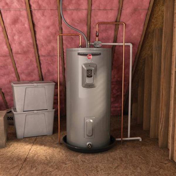 Rheem Gladiator 50 Gal. Medium 12 Year 55005500-Watt Smart Electric Water Heater with Leak Detection and Auto Shutoff XE50M12CS55U1