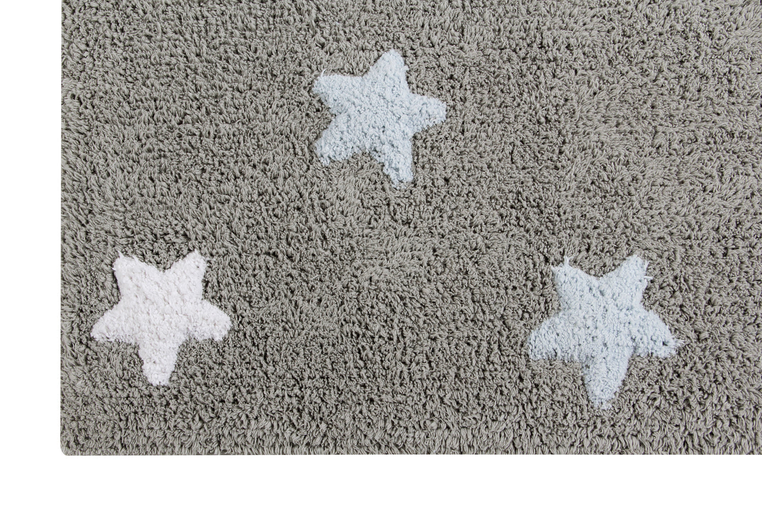 Estrellas Tricolor Gris Rug