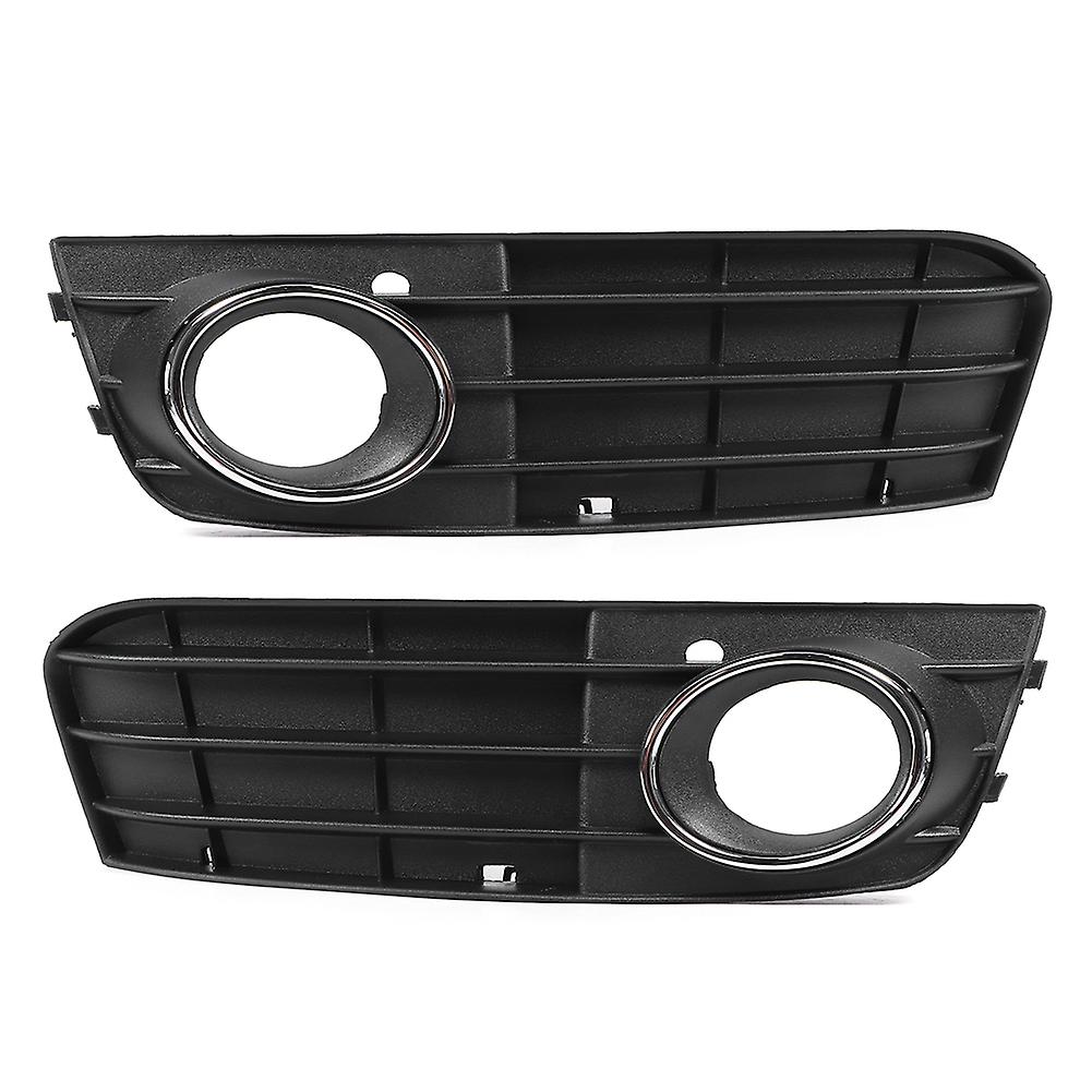 Pair Of Fog Lamp Grill Left +right Car Light Grille Cover 8kd807681 Fit For A4 B8 0912