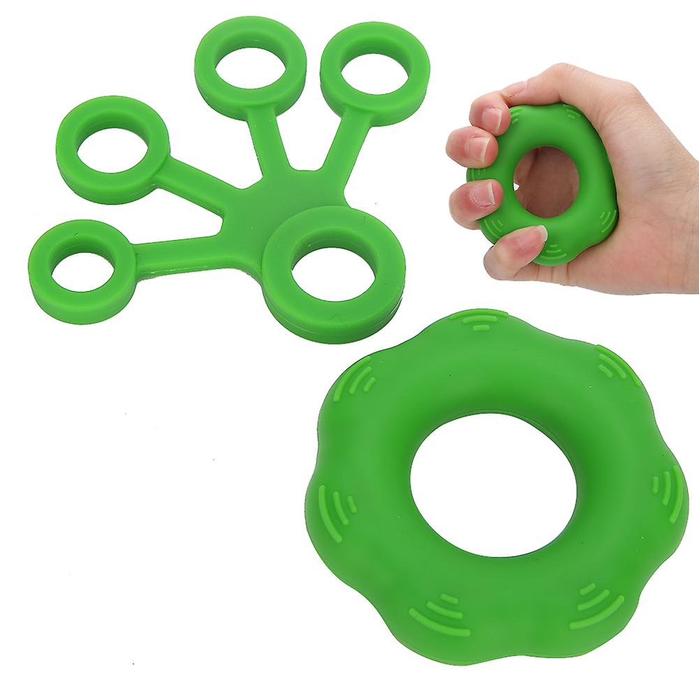 Finger Pull Ring Finger Training Resistance Belt Hand Strength Trainer Ring Expanderdark Green