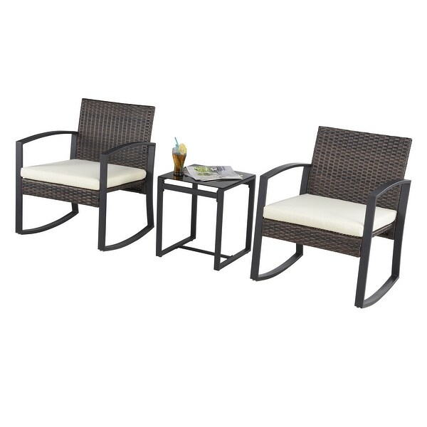 Saint Birch 3pcs Wicker Rocker Set