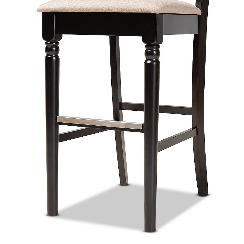 Baxton Studio Alexandra Bar Stool 2-piece Set