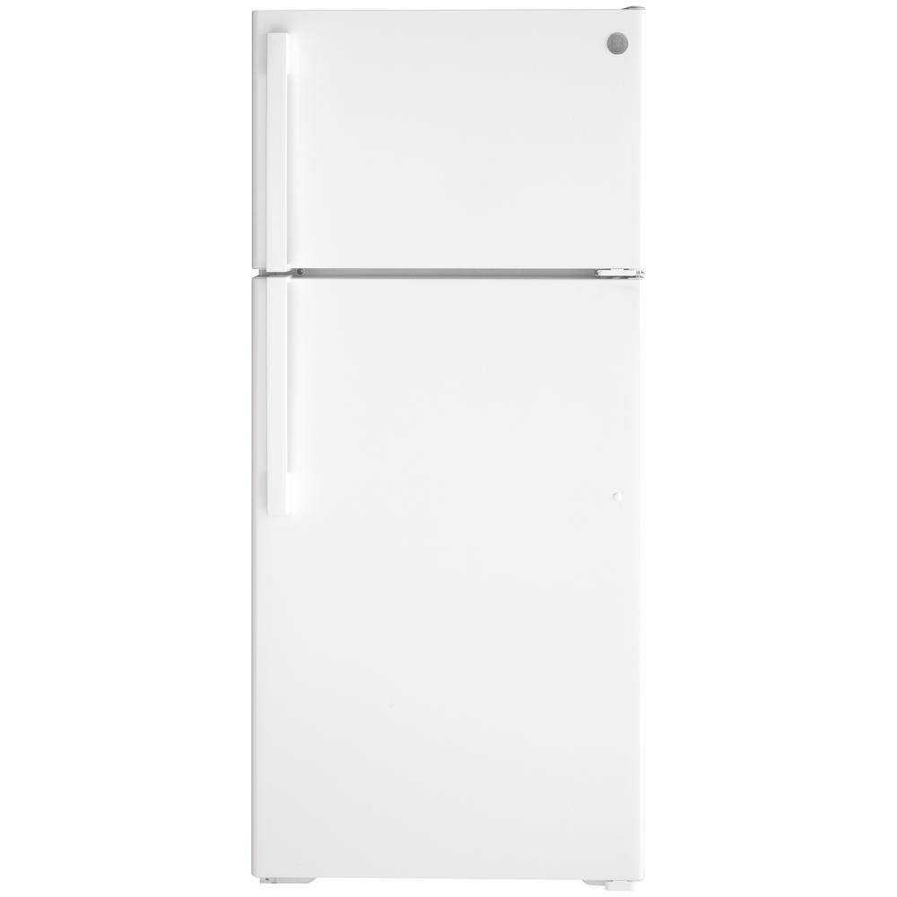 GE 16.6 cu. ft. Top Freezer Refrigerator in White GTS17DTNRWW