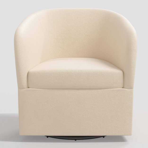 Rhea Swivel Chair In Velvet