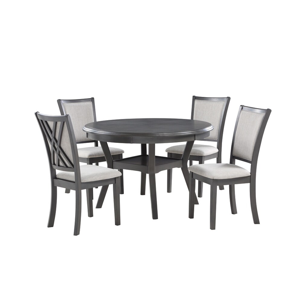 New Classic Furniture Baart 5 Piece Round Dining Set