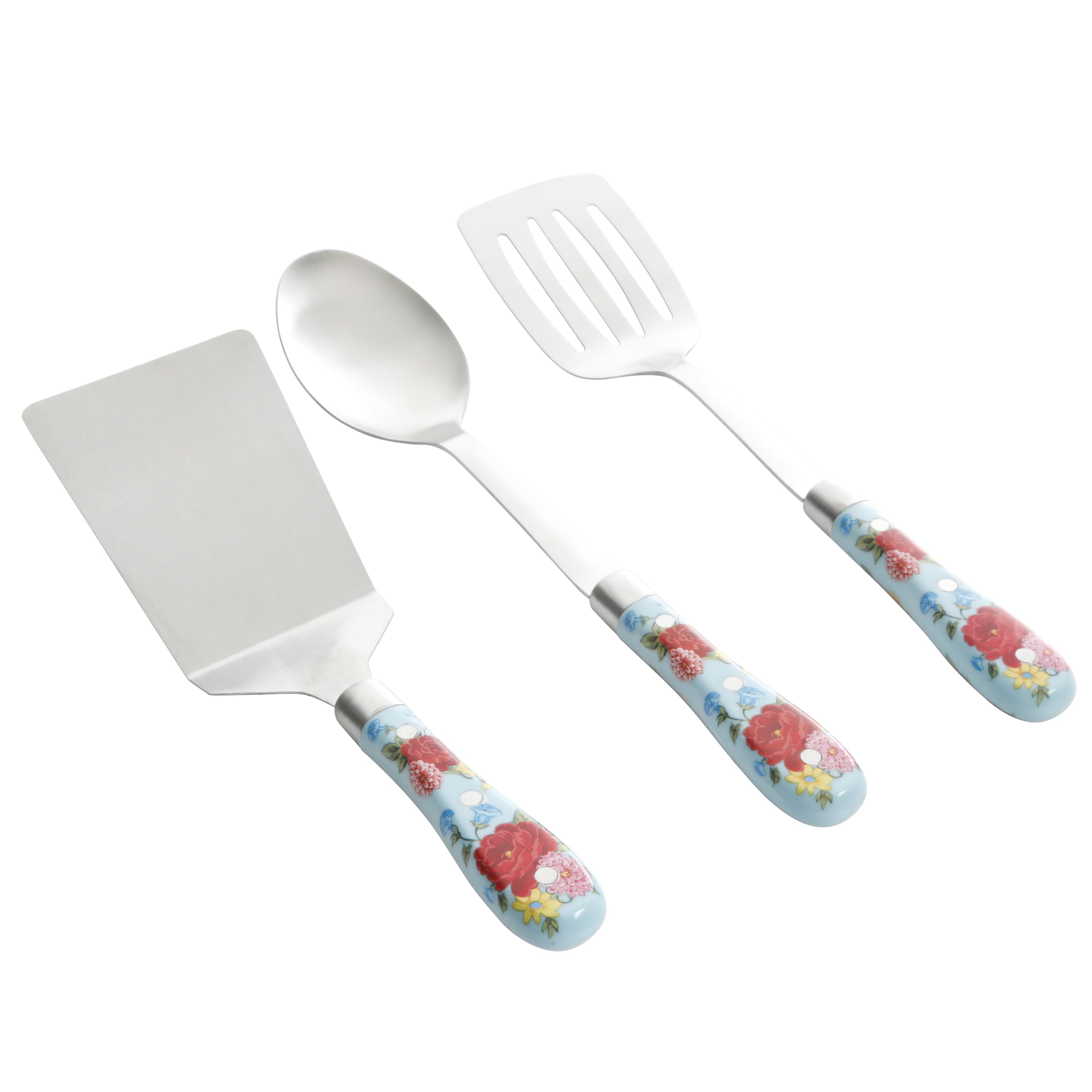 The Pioneer Woman Sweet Rose 3-Piece Kitchen Tool Set