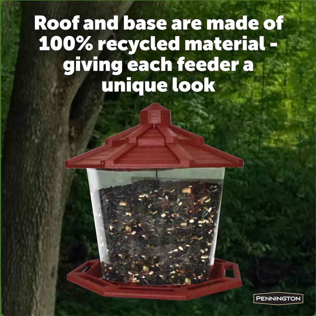 Pennington Earth Smart Recycled Ecozebo Bird Feeder