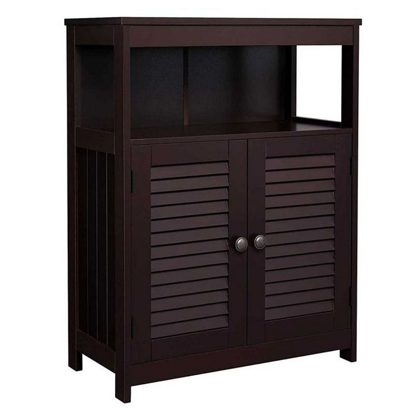 BreeBe Double Shutter Door Cabinet Brown