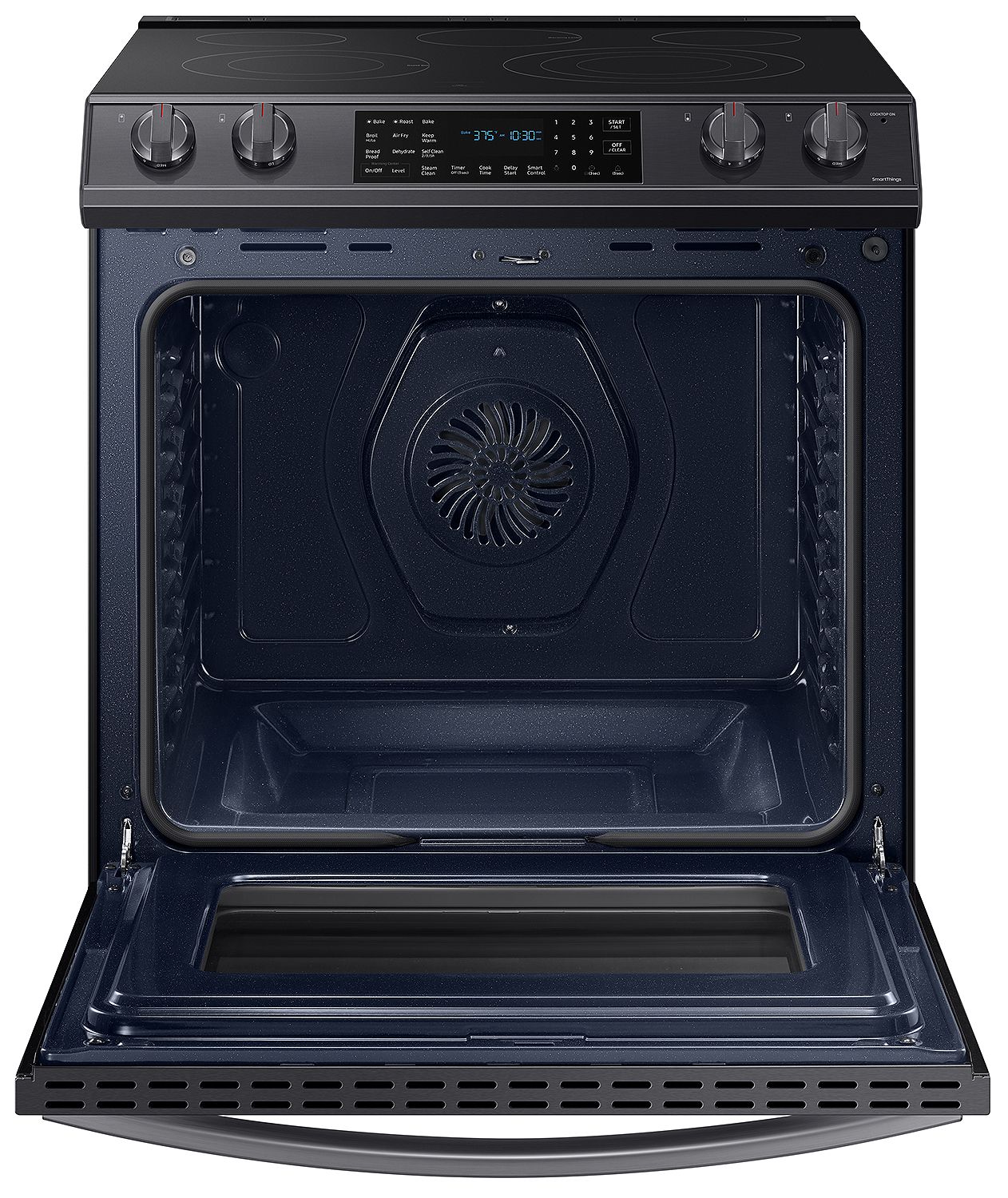  ADA 6.3 Cu. Ft. Fingerprint Resistant Black Stainless Steel Convection Slide-In Electric Range With Air Fry